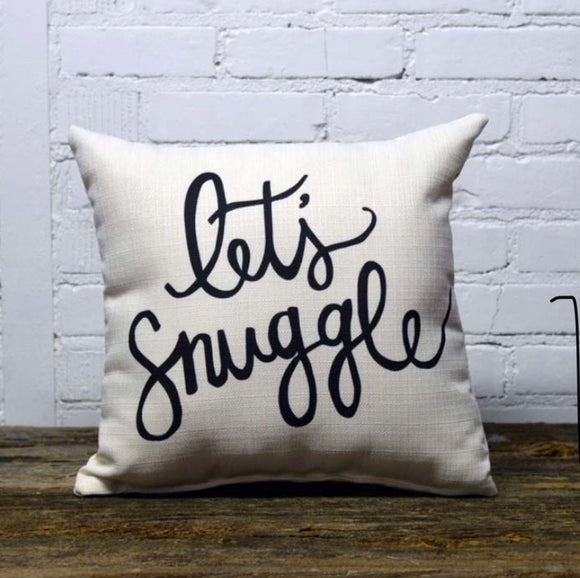 “Let’s Snuggle” Pillow