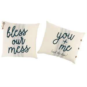 Bless Our Mess Pillows