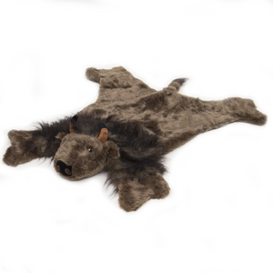 Buffalo Plush Trophy Rug, Small