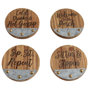 Front Porch Coaster Set