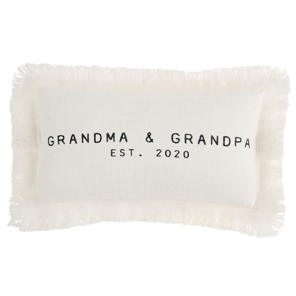 Grandparents Est. 2020 Pillow