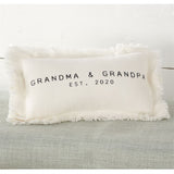 Grandparents Est. 2020 Pillow