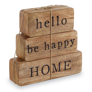 HELLO HAPPY HOME BLOCK SET