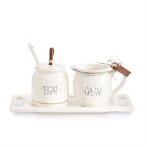 Bistro Cream & Sugar Set