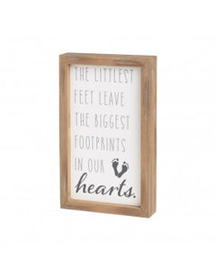 Footprints Framed Sign