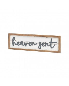 Heaven Sent 3D Framed Sign