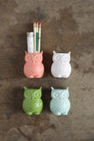 Owl Vase Magnets, Set of 4