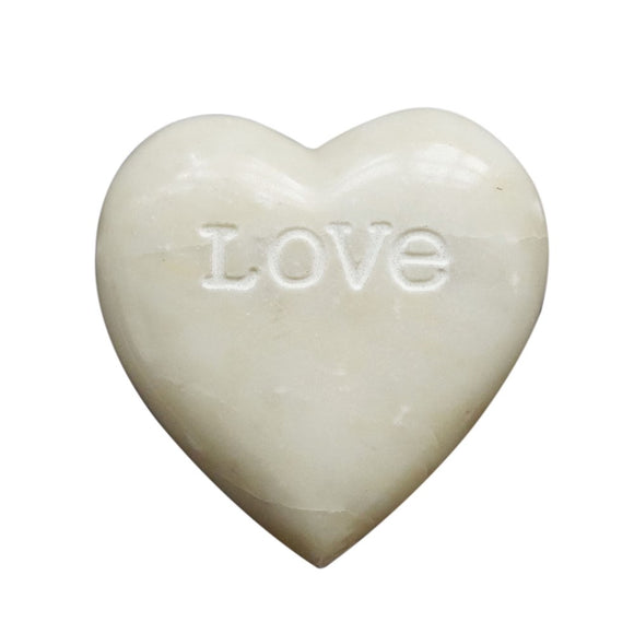 Soapstone Heart Decoration w/ Engraved 