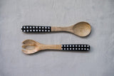 Mango Wood Salad Servers