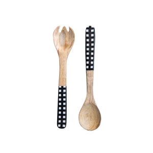 Mango Wood Salad Servers