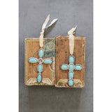 Turquoise Cross Ornament, 2 Styles