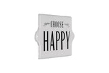 "Choose Happy" Metal Wall Decor