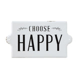 "Choose Happy" Metal Wall Decor