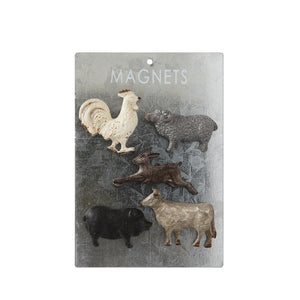 Farm Animal Magnets, Set of 5