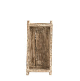 Found Wood Brick Mould, Distressed White