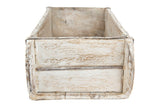 Found Wood Brick Mould, Distressed White