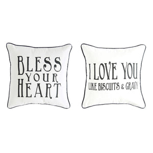 Southern Saying Cotton Pillow, 2 Styles