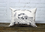 Support your Local Farmer Pillow