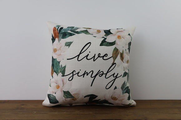 Live Simply Pillow