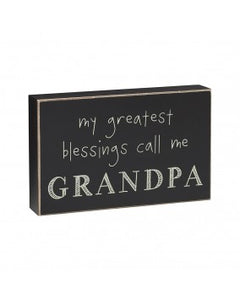 Greatest Grandpa Box Sign