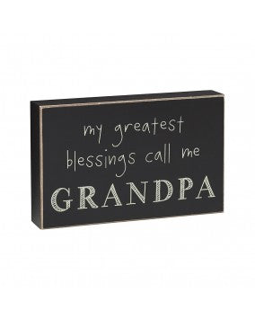 Greatest Grandpa Box Sign