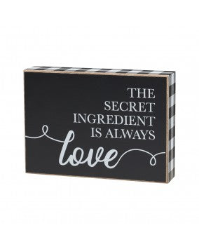 Secret Ingredient Box Sign