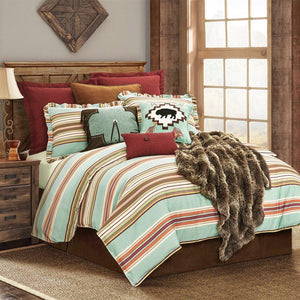 Serape 3-PC Rustic Stripe Comforter Set